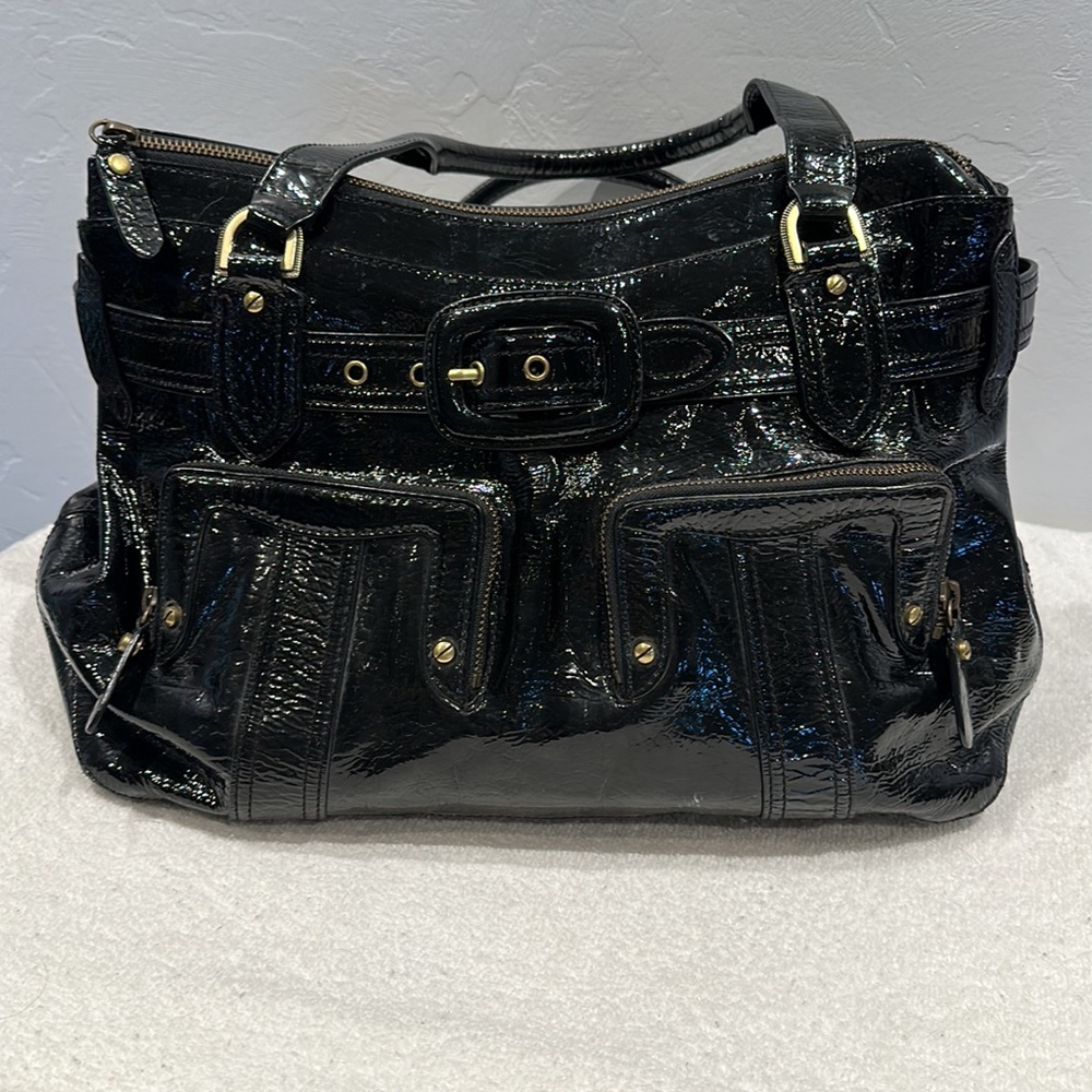 Cole Haan Black Patent Leather Bag